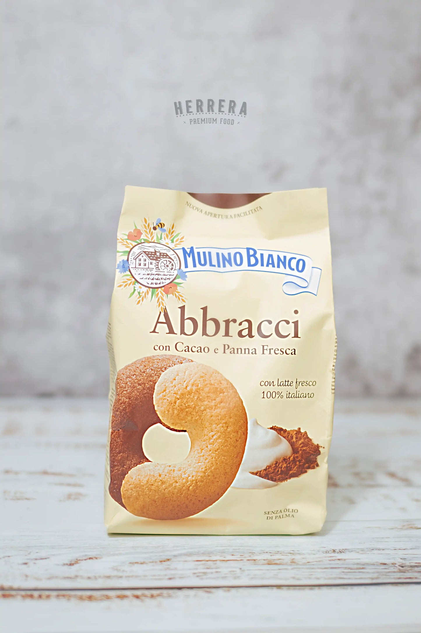 Galletas Abbracci con Cacao e Panna