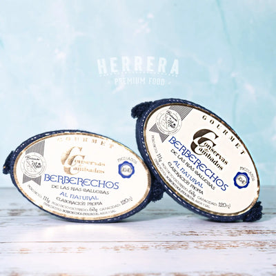 Berberechos de las Rías Gallegas al Natural 30/40 piezas, lata de 120 g Herrera Food