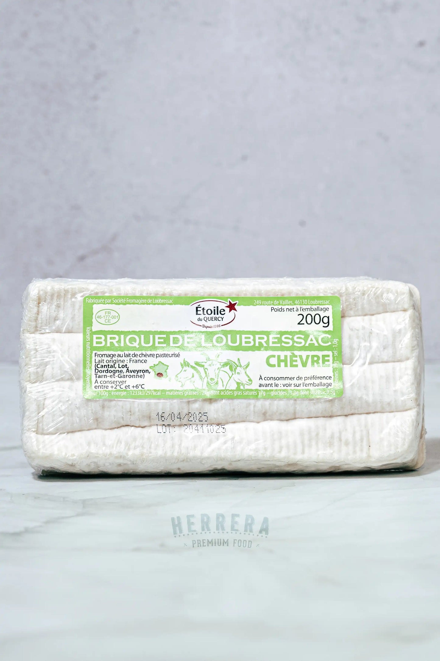 Queso Brique de Cabra Loubressac de 200g – queso francés cremoso y suave de leche de cabra Herrera Food