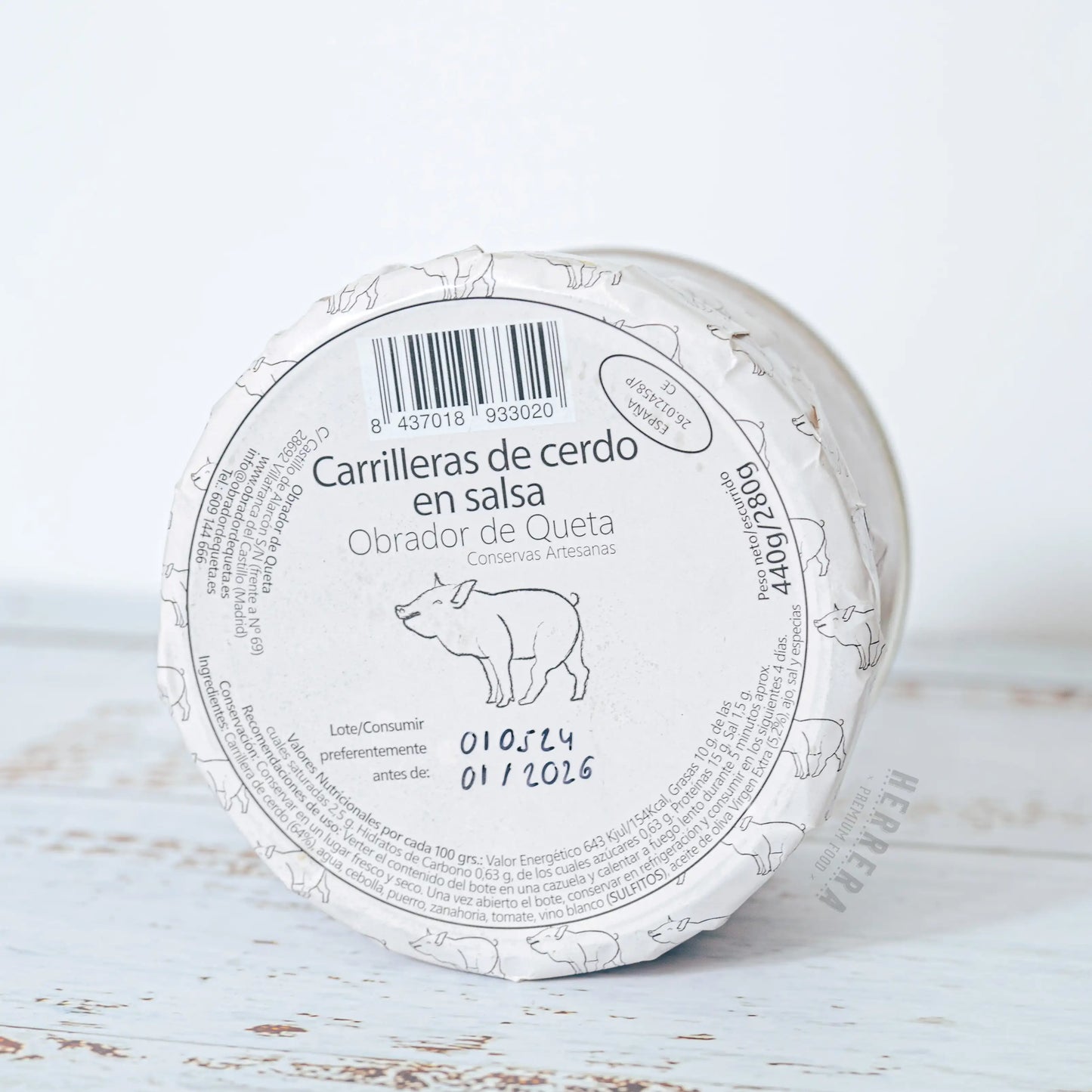 Carrilleras de Cerdo al Vino Blanco