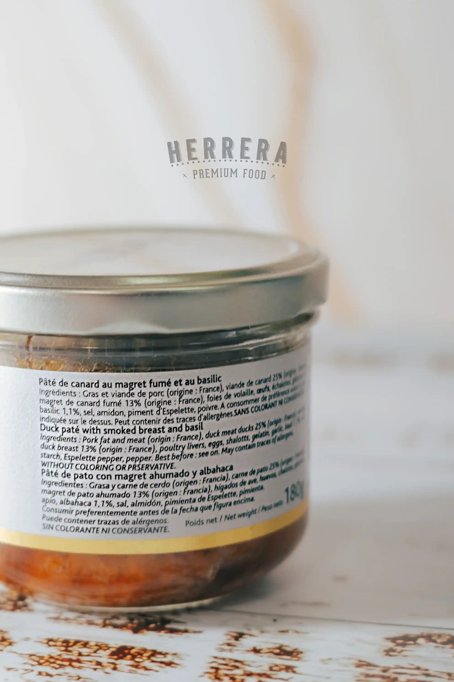 Pate de Pato con Magret Ahumado y Albahaca Castaing