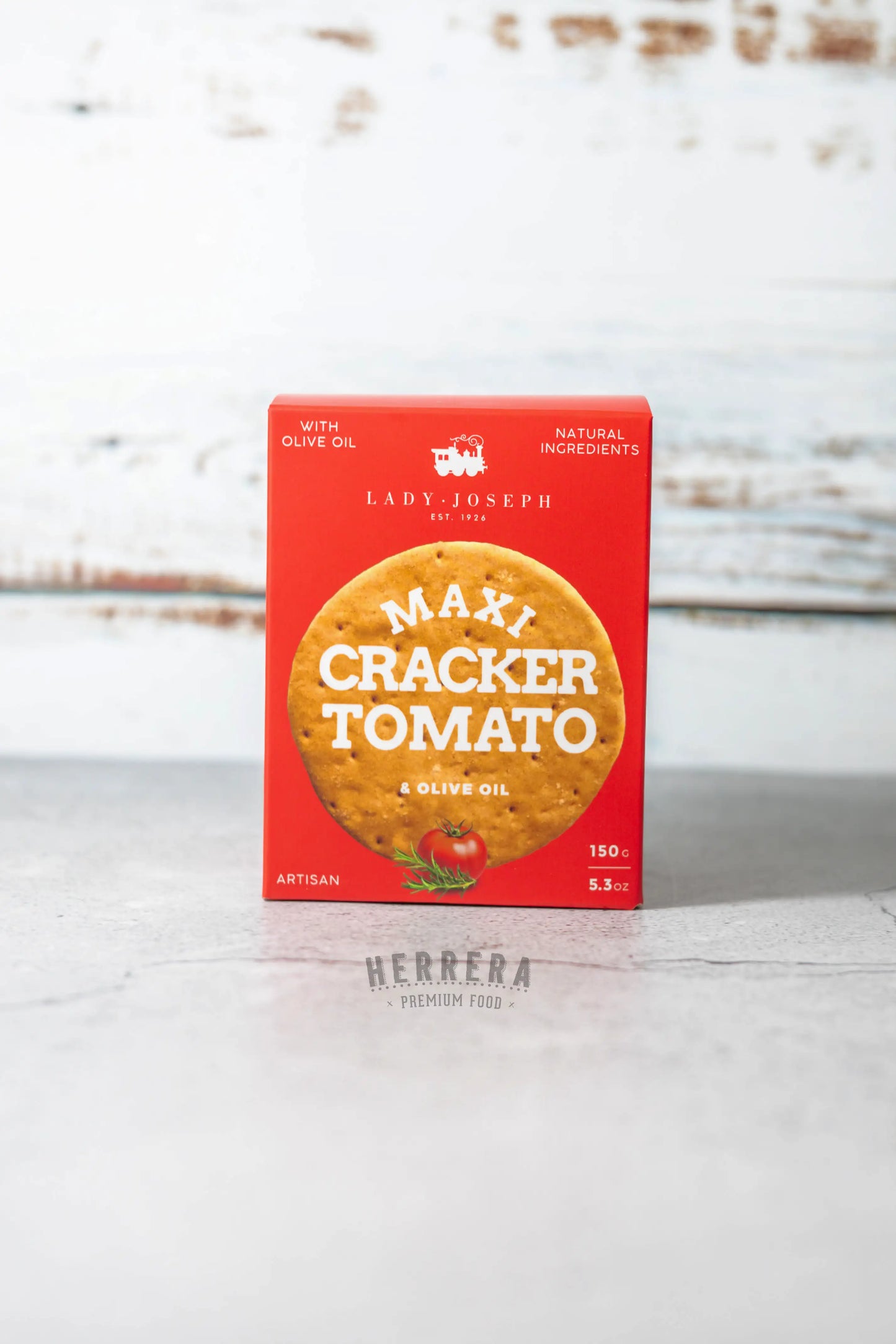 Maxi Cracker de Tomate y Romero Lady Joseph - Snack gourmet mediterráneo