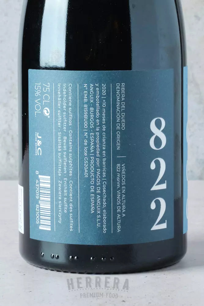 Pagos de Anguix 822 2020 – Calidad y sofisticación en Ribera del Duero.