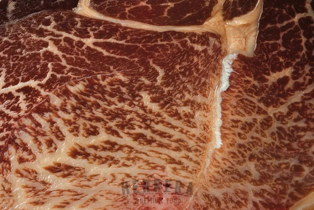 Textura sublime: Cecina de Tajima Wagyu.