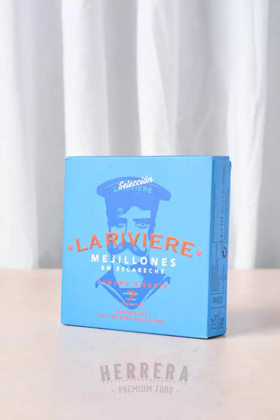 Mejillones Gigantes en Escabeche La Riviere 6/8