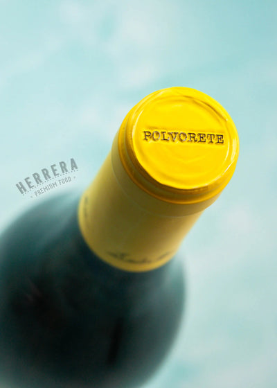 Vino blanco Polvorete 2023, aroma a manzana y limón.