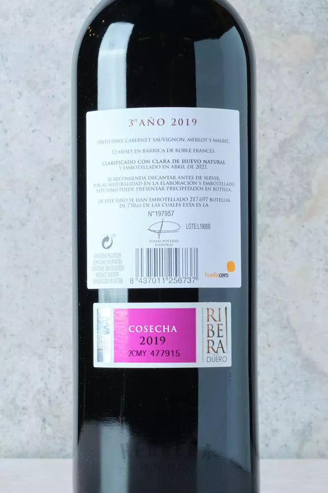 Tomás Postigo 3º Año 2019 - Un Tinto Fino de Altura | HerreraFood