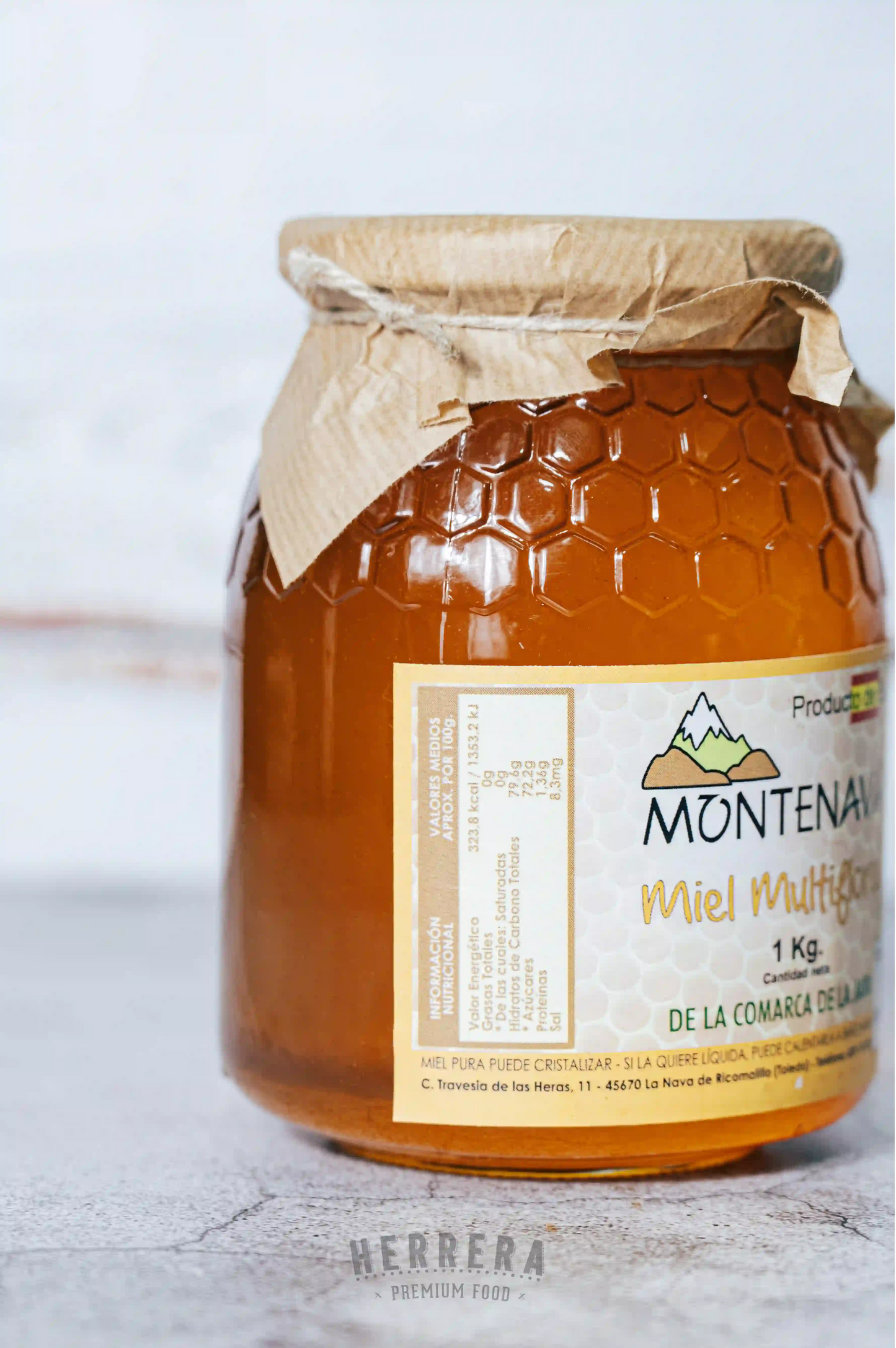 Tarro de Miel Multifloral de La Vera, 100% pura y sin aditivos