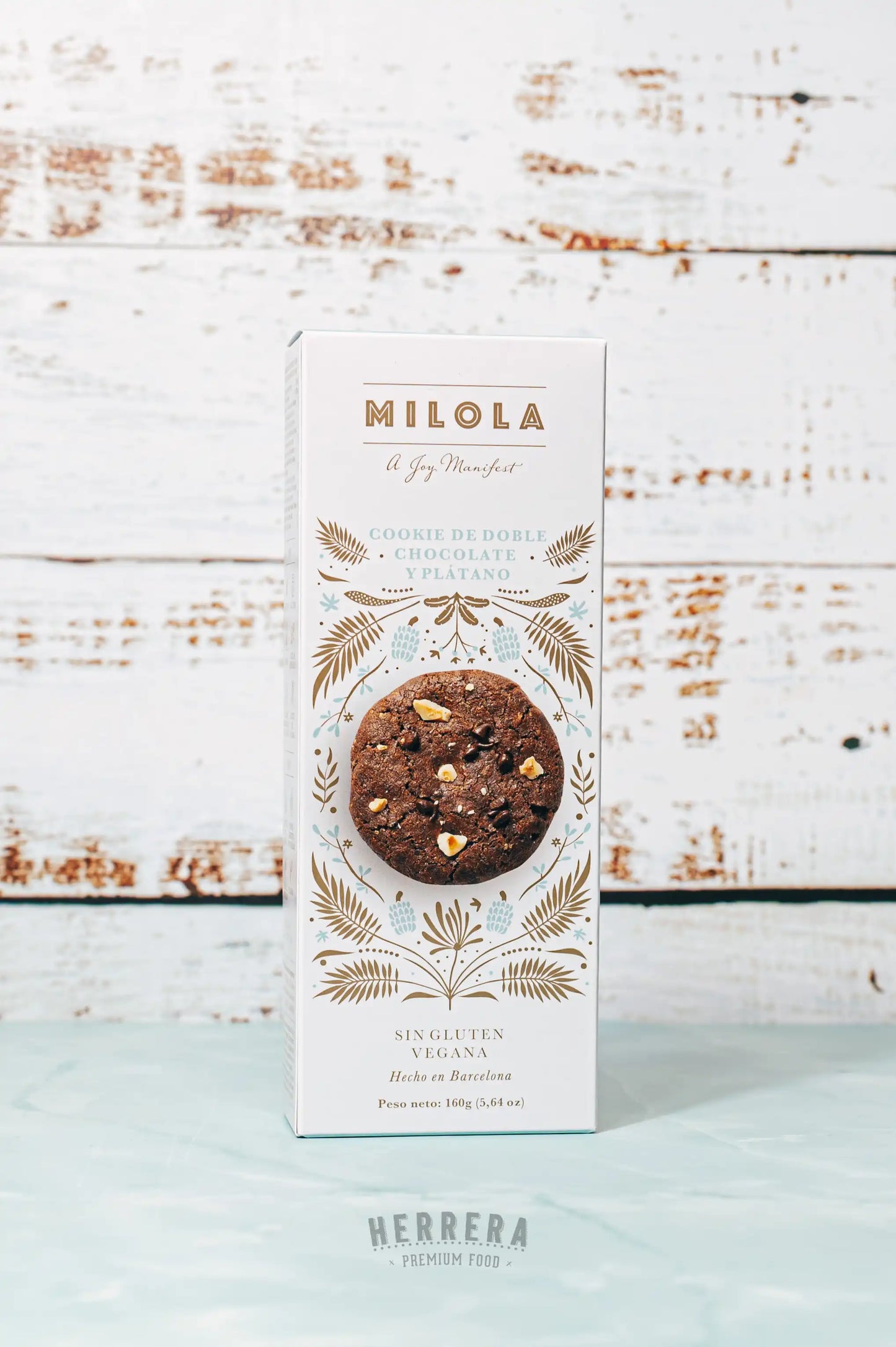 Deliciosas cookies de doble chocolate y plátano de Milola, sin gluten ni lactosa