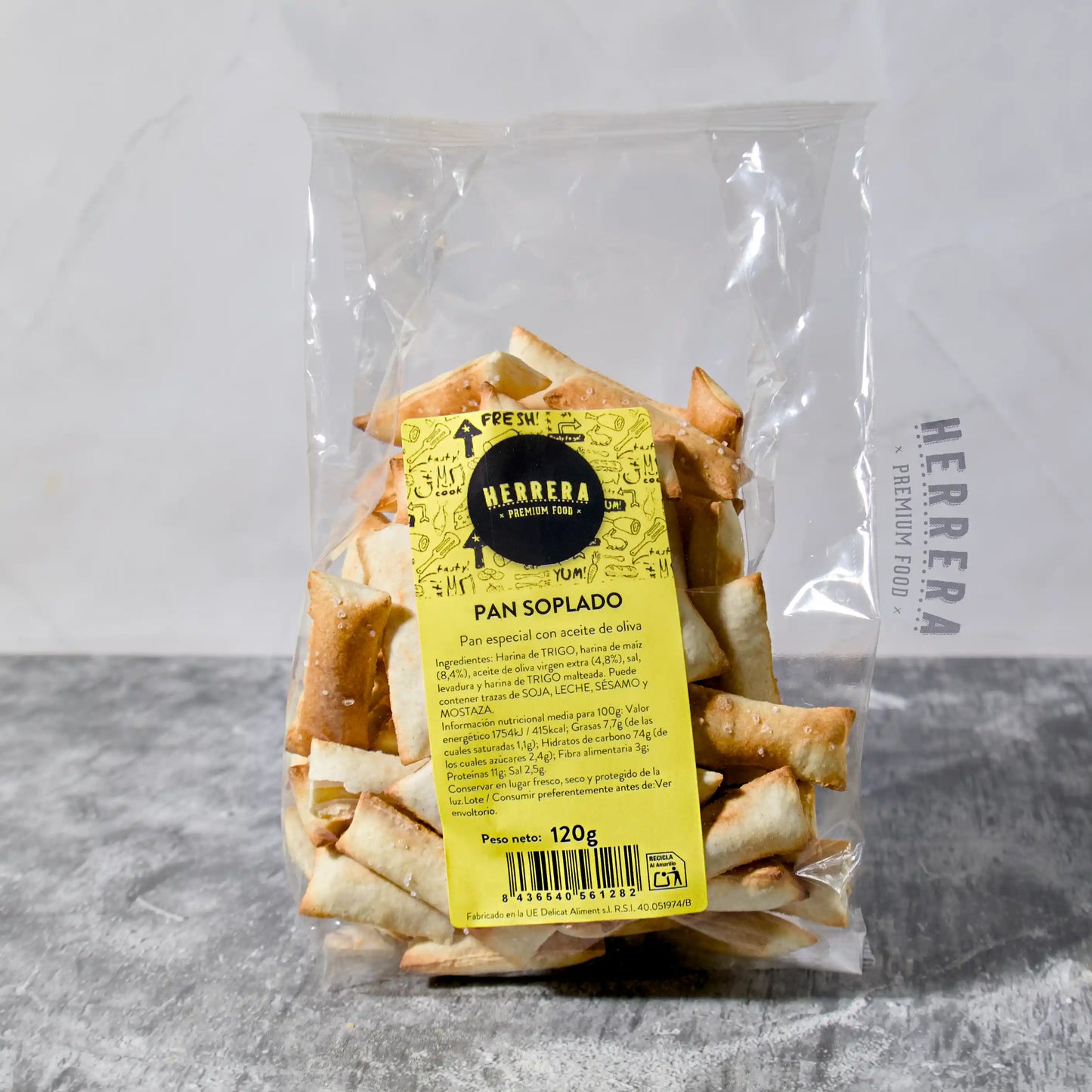 Pan Soplado Crujiente con Aceite de Oliva