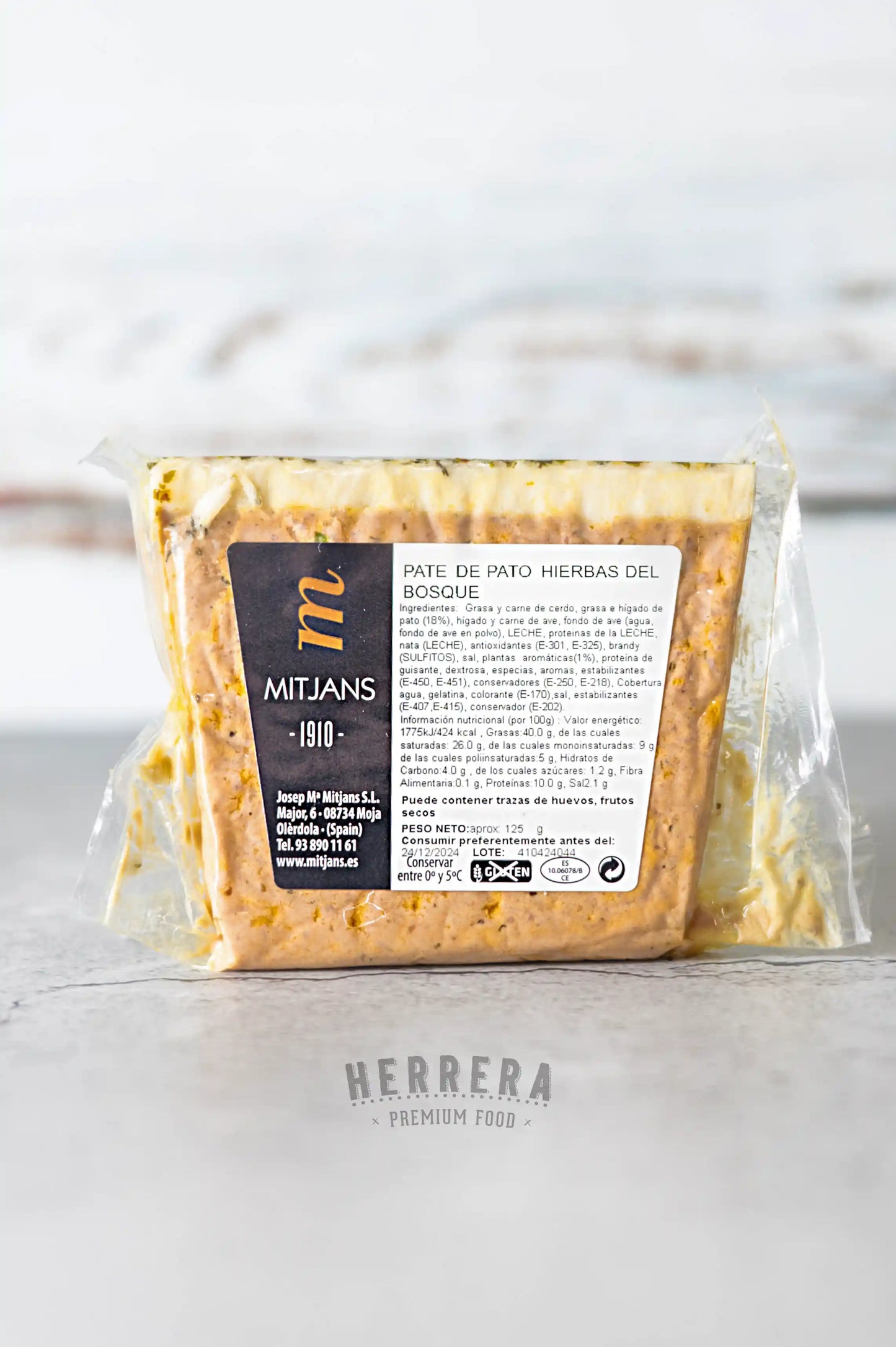 Paté de Pato con Hierbas del Bosque de Mitjans