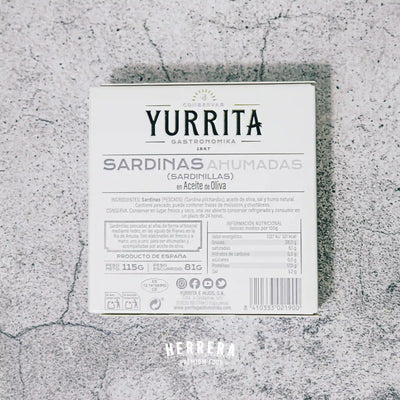 Conserva gourmet de sardinillas ahumadas en aceite de oliva Yurrita