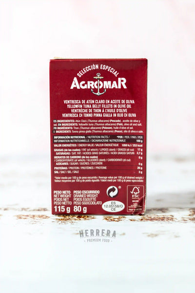 Ventresca de Atún en Aceite de Oliva Agromar