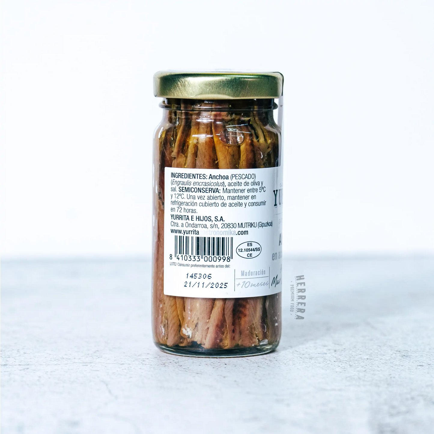 Filetes de anchoa artesanales, textura carnosa y sabor equilibrado Herrera Food