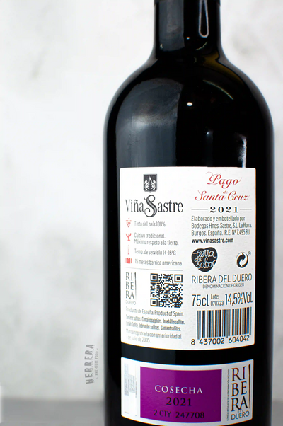 Viña Sastre Pago de Santa Cruz 2021