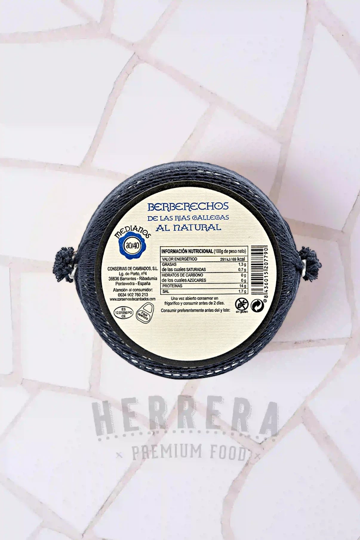 Berberechos de las Rías Gallegas al Natural 30/40 Gourmet