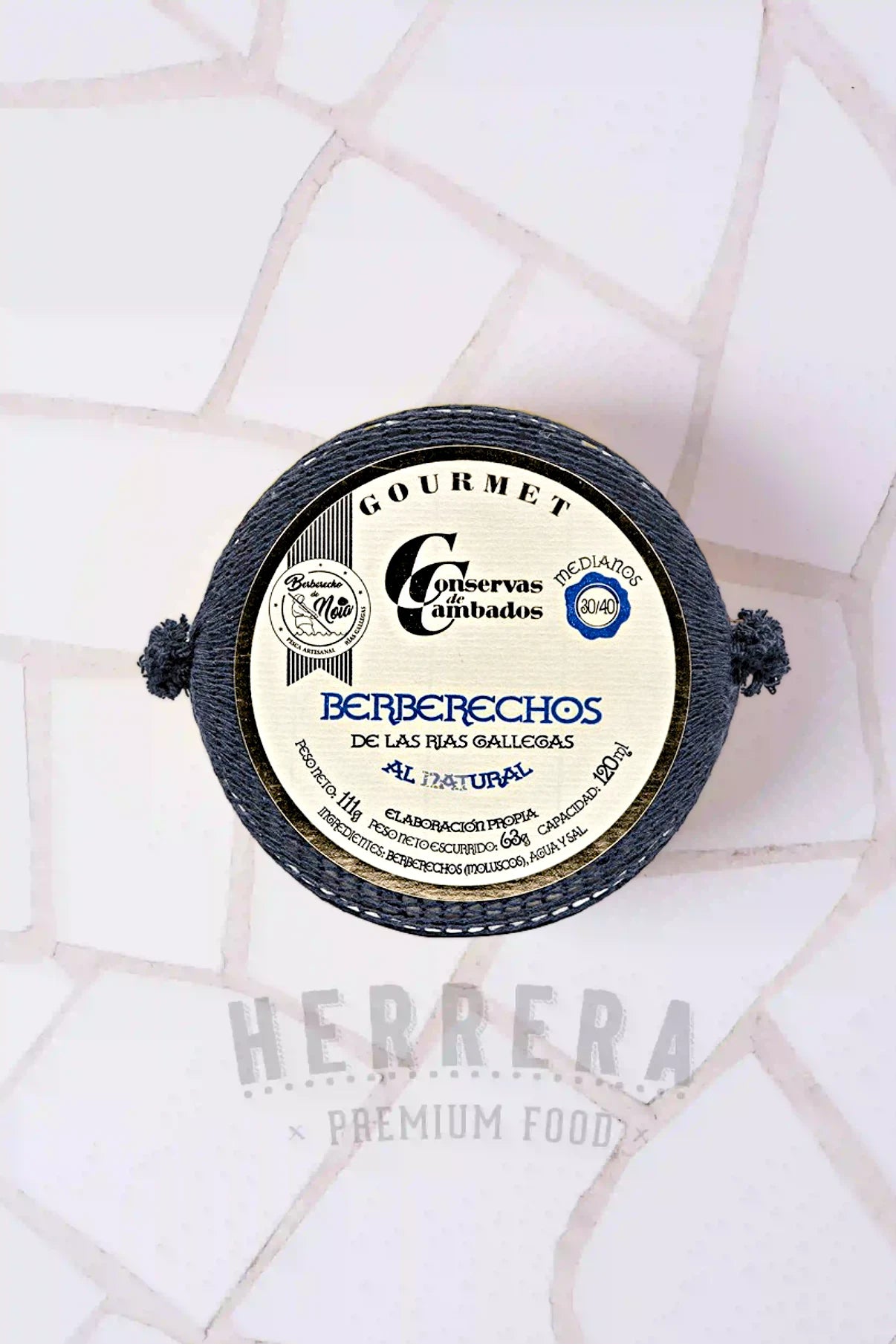 Berberechos de las Rías Gallegas al Natural 30/40 Gourmet