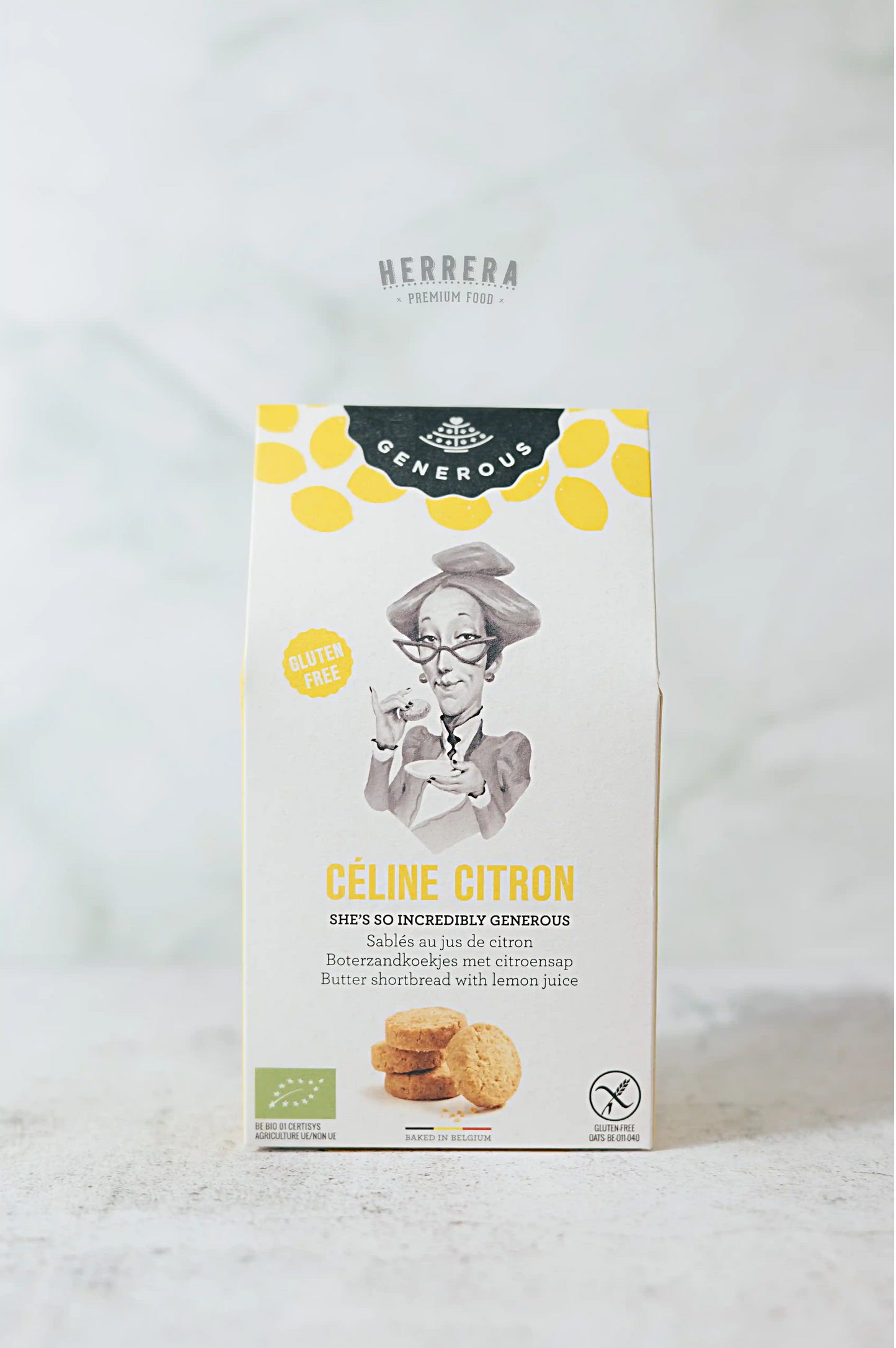 "Galletas Céline Citron - Generous, sin gluten con sabor a limón"