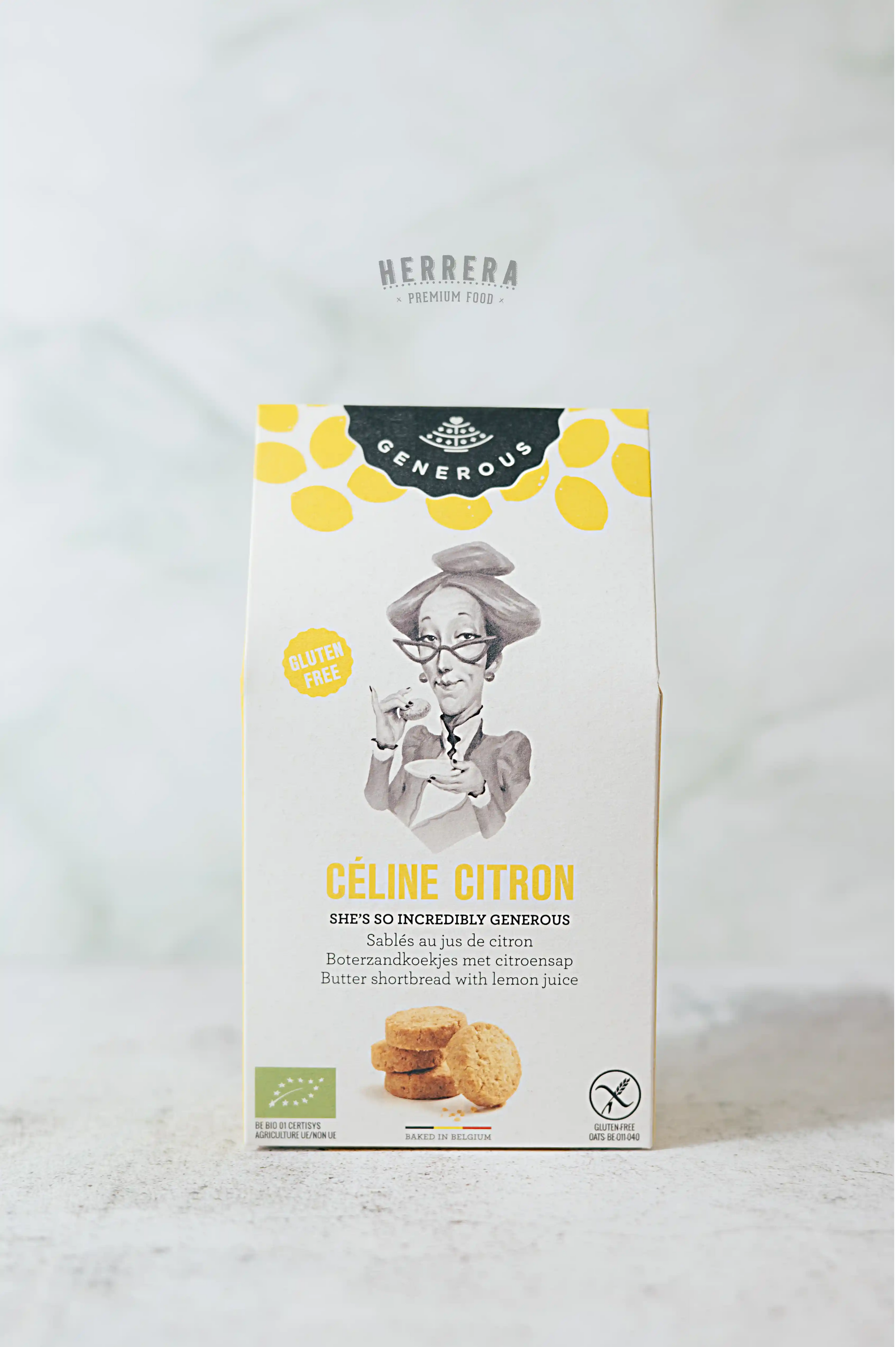 "Galletas Céline Citron - Generous, sin gluten con sabor a limón"