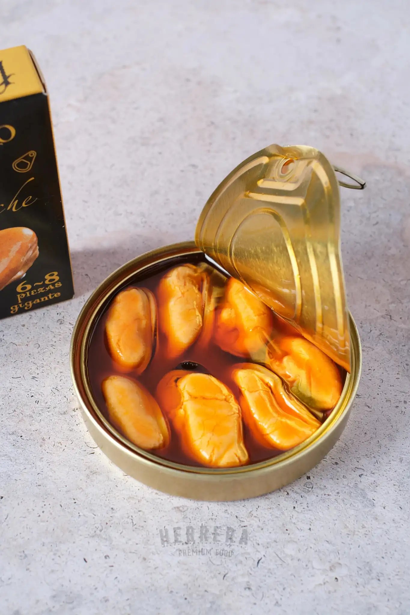 Sabor supremo en cada bocado: Mejillones Gigantes en Escabeche HerreraFood.