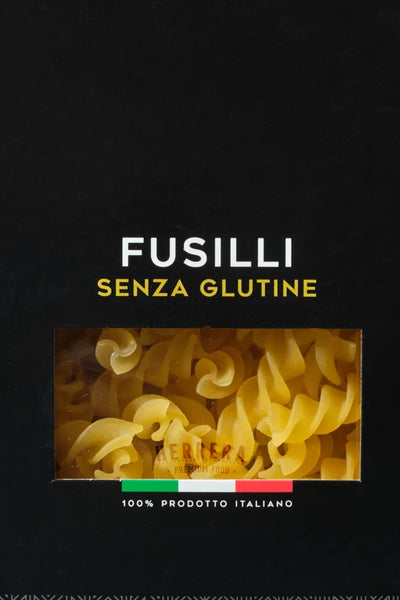 Fusilli sin gluten, calidad italiana.