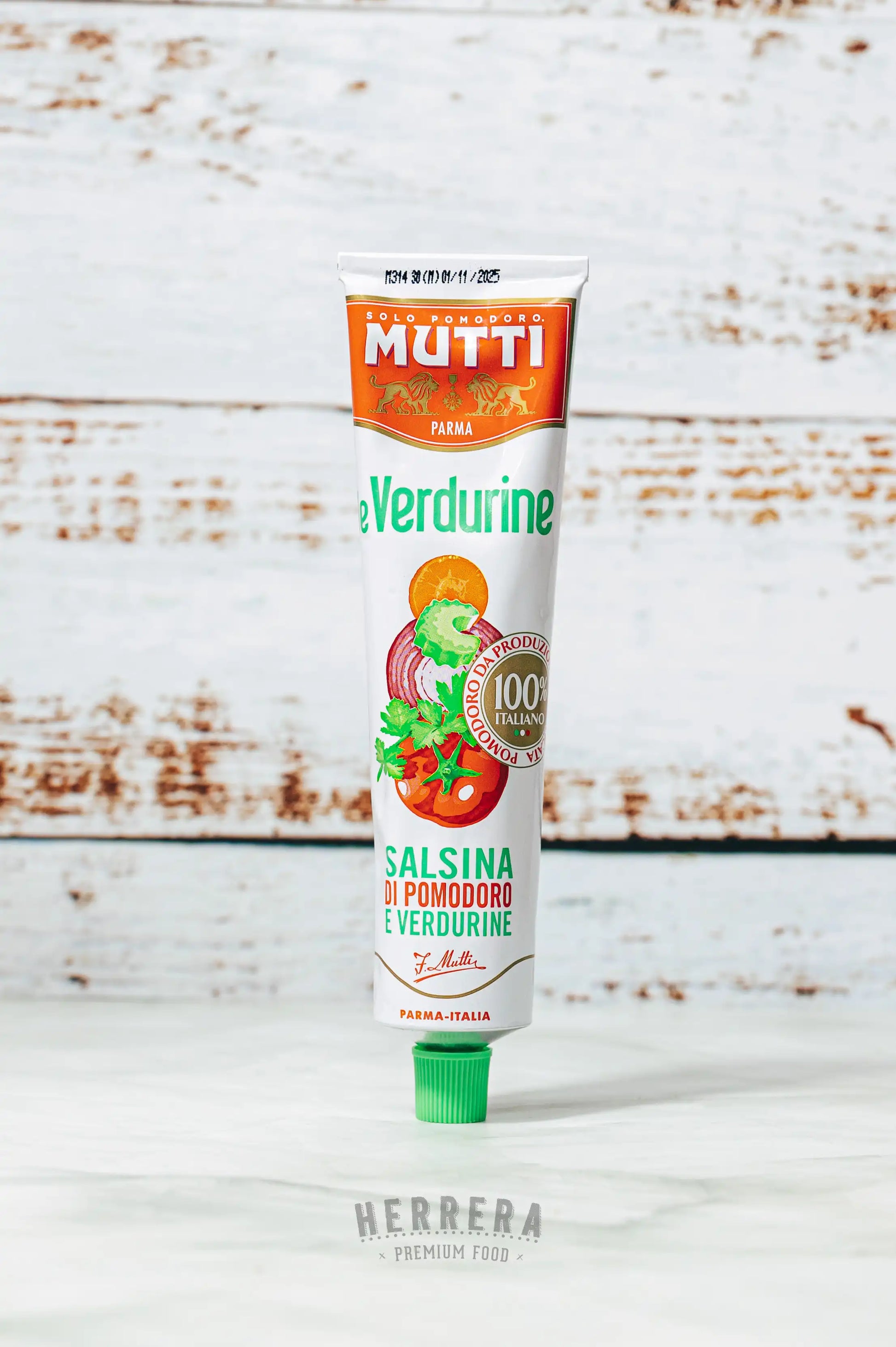 Salsa italiana Mutti de tomate con verduras – Salsina di Pomodoro e Verdurine 130g Herrera Food