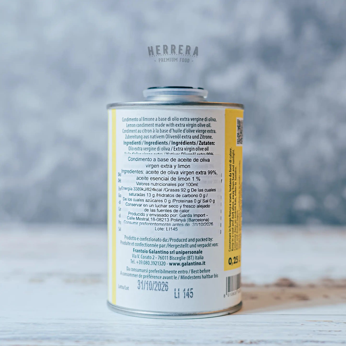 Aceite de Oliva al Limón Italiano