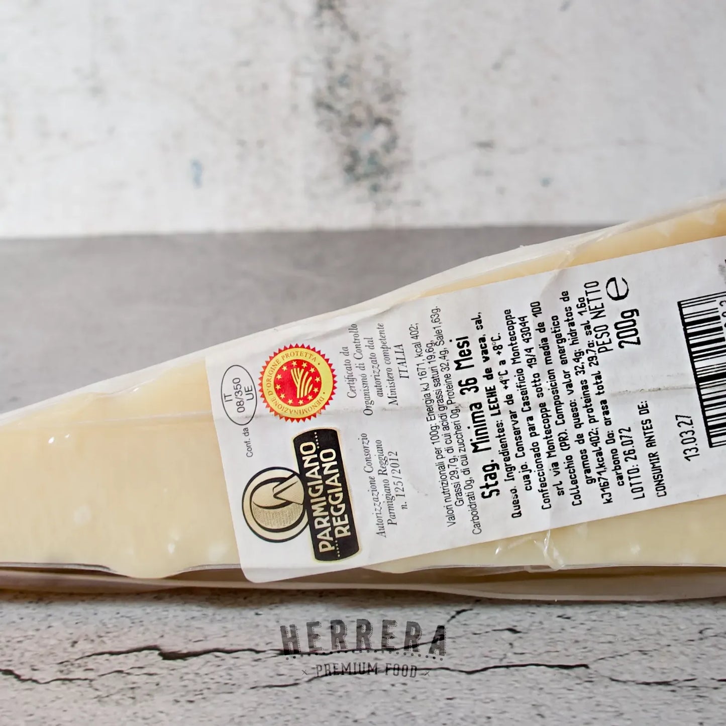 Queso Parmesano 36 Meses Parmigiano Reggiano DOP