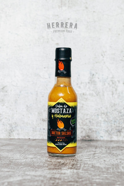Mostaza con Habanero 150 ml Doctor Salsas en botella de cristal Herrera Food