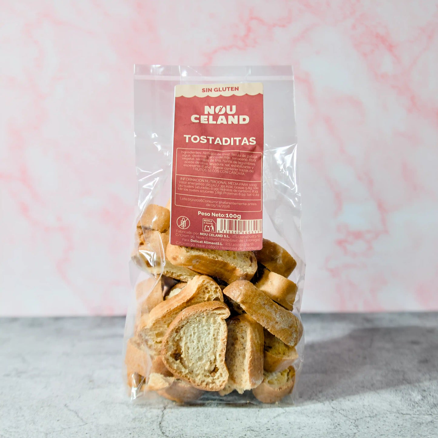 Tostaditas Nou Celand sin gluten