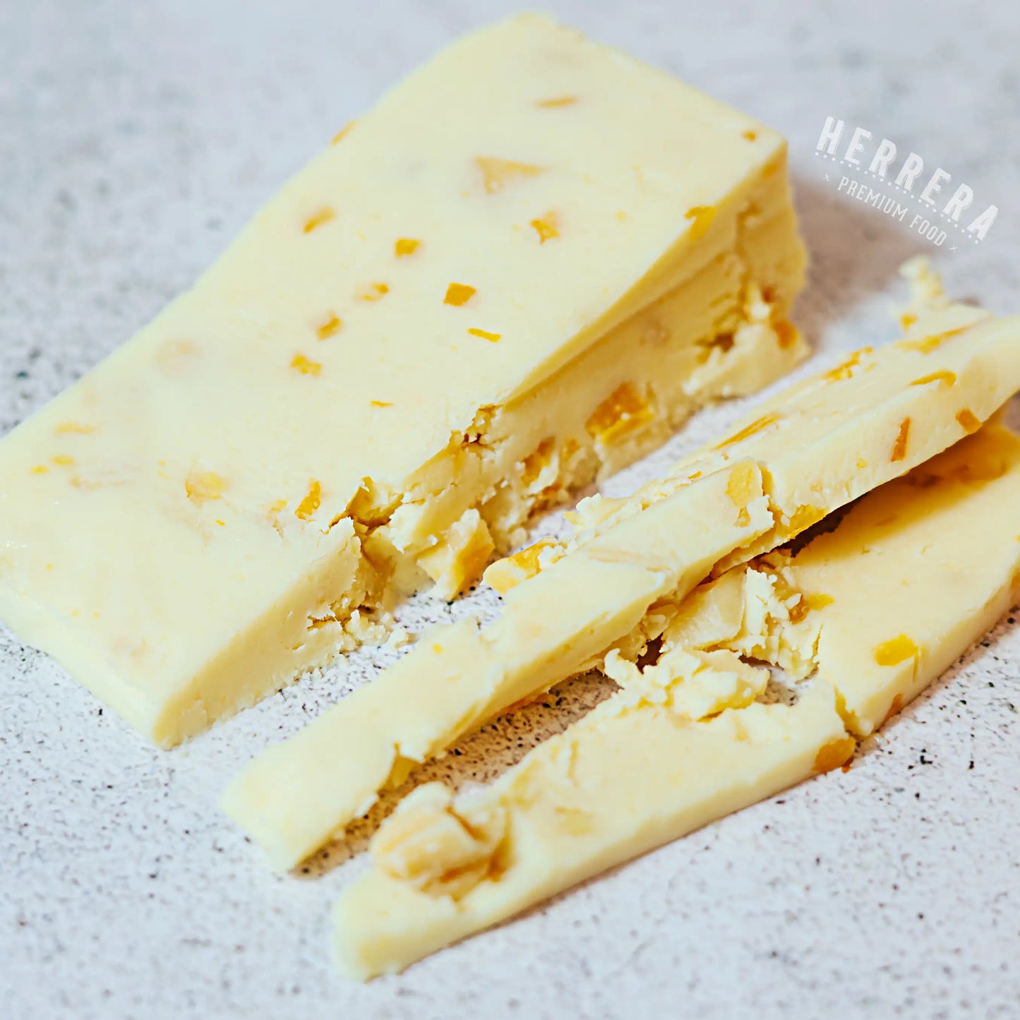 Queso Wensleydale con Mango y Naranja