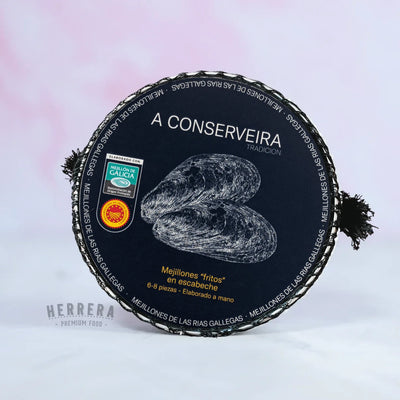 Mejillones de las Rías Fritos en Escabeche A Conserveira