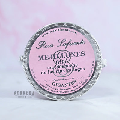 Mejillones Fritos en Escabeche – 8 Piezas Gigantes Rosa Lafuente
