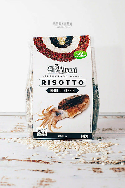 Risotto con Arroz y Nero di Seppia Gli Aironi